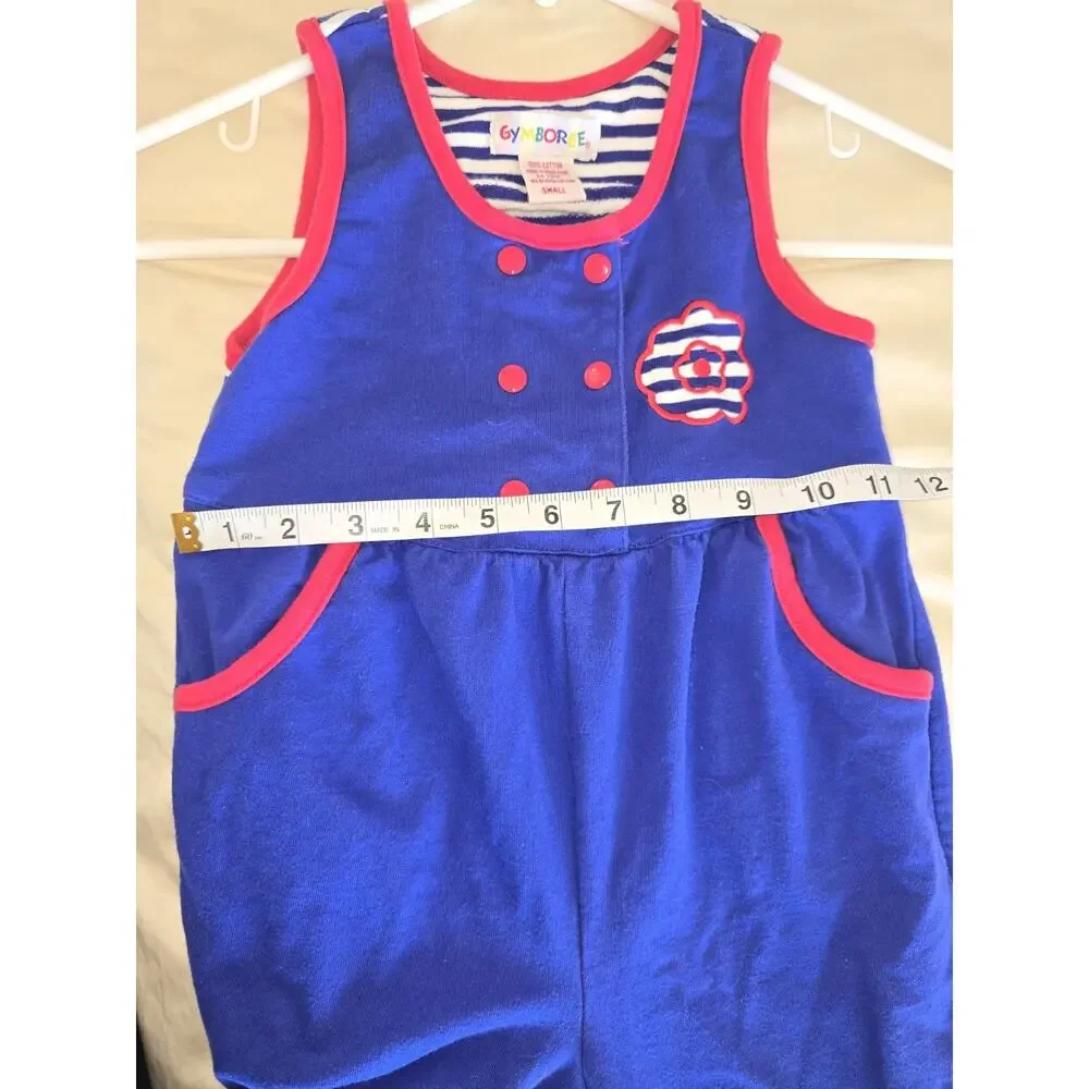 Vintage 90s Gymboree Rainbow Tag Romper small